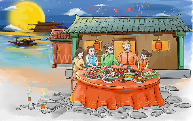 賞中秋圓月享美好時光，企鵝糧油機械祝您中秋團圓快樂(圖2)